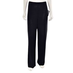 ST. JOHN CAVIER Black Wool Blend Knit